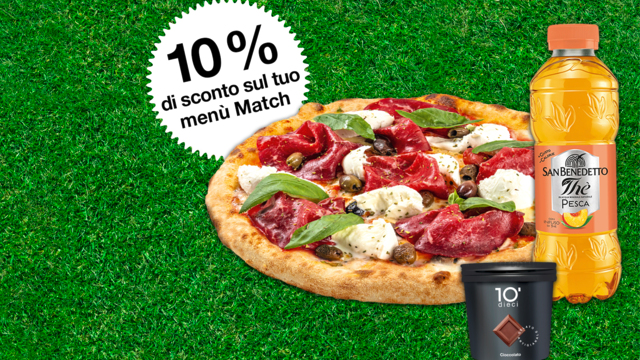 Il menù match dieci